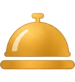 Icon: bell / cloche representing the hospitality industry