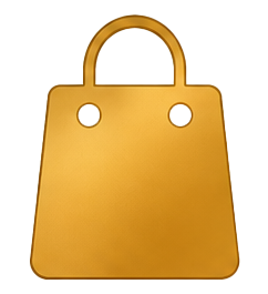 Icon: shopping bag representing the retail industry