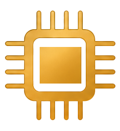 Icon: microchip representing the technology industry